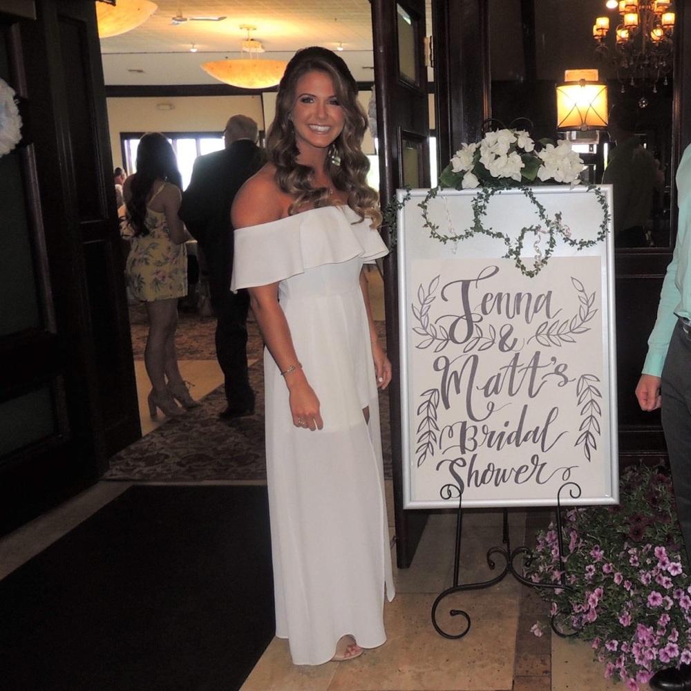 White Long Romper Dress